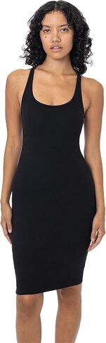 LOS ANGELES APPAREL Women’s Racerback 3386GD - Bodycon Stretch Cotton Dress in Saudi Arabia