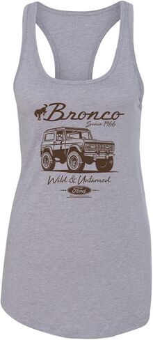 قميص Ford Bronco Wild Untamed 1966، كلاسيكي ريترو USA Motors Cars and Trucks للسيدات in Kuwait