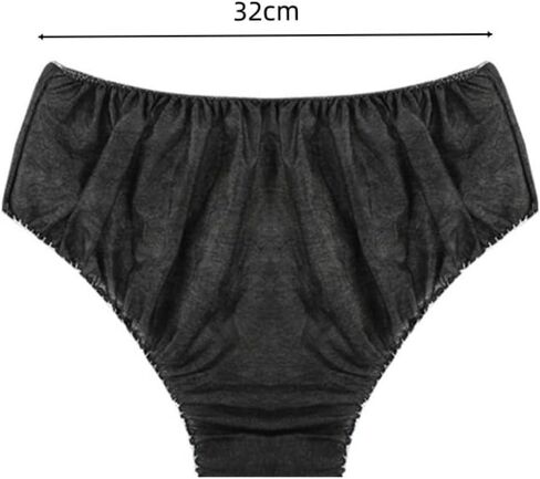 40Pcs Women's Black Disposable Non-Woven Bra & Panty Lingerie Set,Underwear for Spa Sauna Beauty Massage Parlor Travel in Saudi Arabia