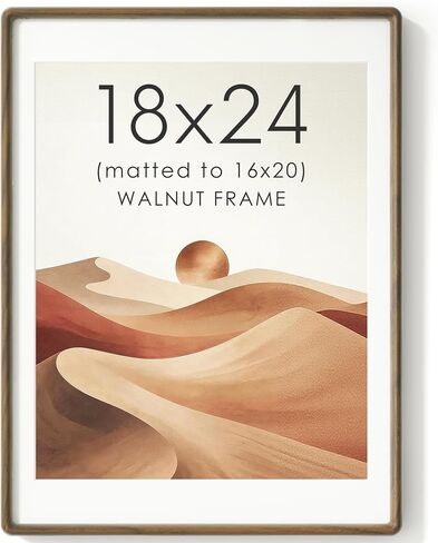 8x10 Picture Frame, USA-Sourced Natural Teak Wood Photo Frame with Tempered Glass, Double Mortise & Tenon Handcrafted Rounded Corner 8 by 10 Wooden Frame Matted to 5x7 Photos, Wall or Tabletop Display in Saudi Arabia