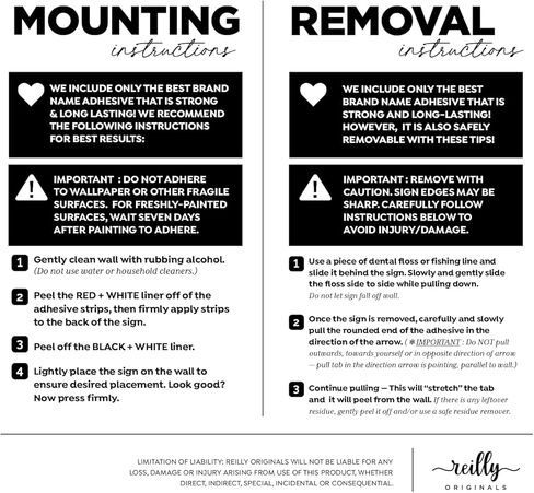 Reilly Originals 4x6 Inch Please do Not Flush Toilet Paper or Any Sanitary Products, Designer Sign ~ Ready to Stick, Lean or Frame in Kuwait