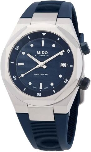 MIDO Multifort 8 Two Crowns - Swiss Automatic Watch for Men - Stainless Steel, 40mm Case - Octagonal Bezel in Kuwait