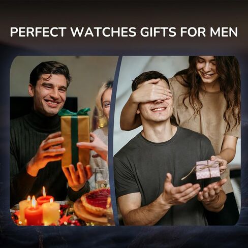 Mens Automatic Watch, Self Winding Watches for Men, Mechanical Stainless Steel 3 ATM Waterproof Luminous Luxury Business Dress Men's Wrist Watches with Calendar, Minimalist Watch Gifts for Men in Saudi Arabia