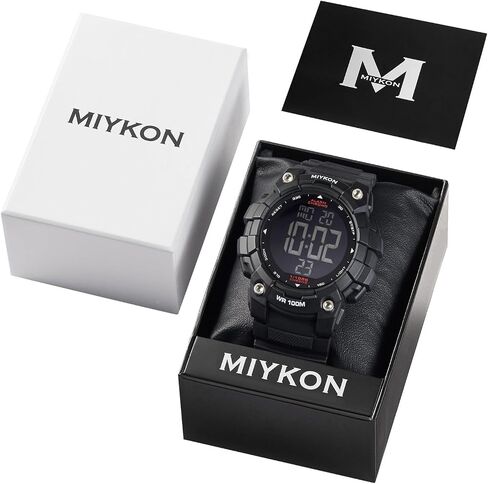 Miykon Military Watches for Men – Large Display Tactical Watch Built with Shockproof Resin, 100M Waterproof Digital Sports Watch – Super Illuminator, Stopwatch, Alarm, Dual Time, 24hr Military Time in Saudi Arabia