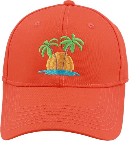 Embroidered Baseball Cap Palm Tree Hat Summer Beach Baseball Hats for Women Men in Saudi Arabia