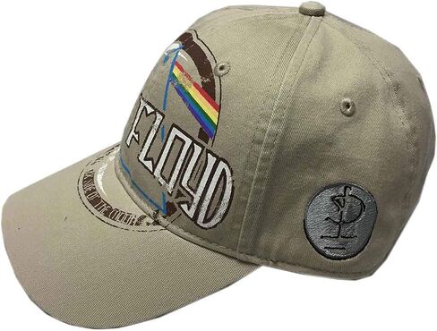 Pink Floyd Men's Dark Side of The Moon Album Distressed (Sand) Baseball Cap Sand in Saudi Arabia