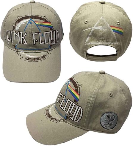 Pink Floyd Men's Dark Side of The Moon Album Distressed (Sand) Baseball Cap Sand in Saudi Arabia