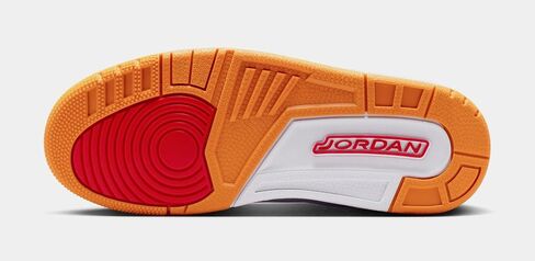 حذاء Air Jordan 3 Retro Orange Citrus للسيدات لايف ستايل (أبيض/متعدد الألوان) in Kuwait
