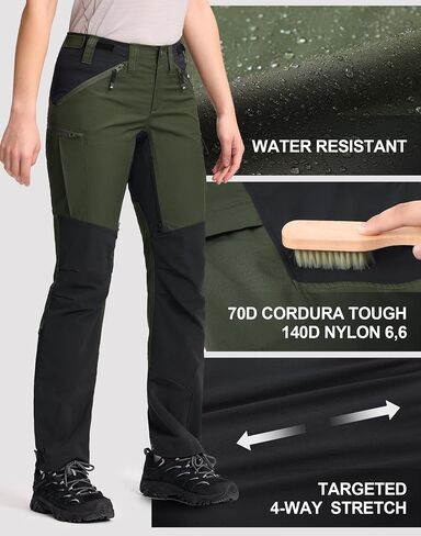 Pioneer Camp Women's Durable and Ventilated Pants Cordura-Accents Ripstop Water Resistant for Trekking Outdoor in Kuwait