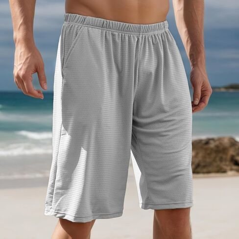 Men's Athletic Shorts 1 Pack with Pockets, Quick-Dry Mesh Liner for Running, Workout, Gym & Swimming in Kuwait