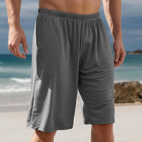 Men's Athletic Shorts 1 Pack with Pockets, Quick-Dry Mesh Liner for Running, Workout, Gym & Swimming in Kuwait