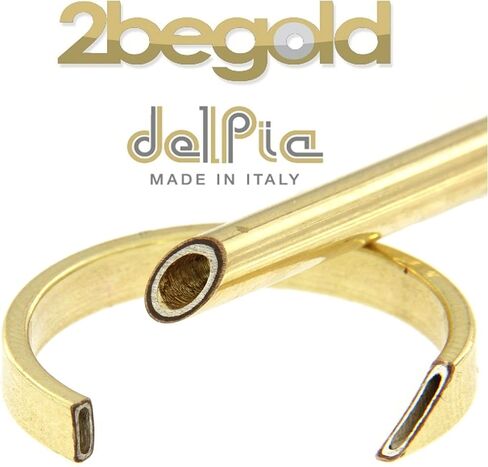 Round Earrings with White Crystals in Gold 18k and 925 Sterling Silver (Yellow, 10mm) in Saudi Arabia