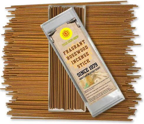 Sandalwood Incense Sticks - 120 Core-Free Low Smoke Incense with Brass Holder for Aromatherapy, Meditation, Yoga - Pet Friendly Eco-Friendly Gift Set - Pure Scent 45-60 Burn Time in Kuwait