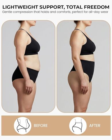 Tummy Control Shapewear Underwear for Women,Seamless High Waist Panties, Compression Faja Body Shaper Thong Shorts in Saudi Arabia