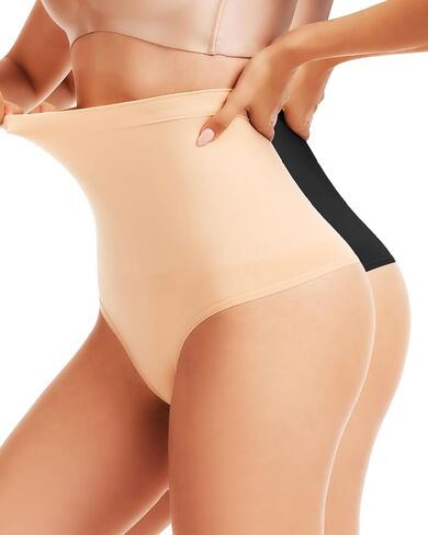 Tummy Control Shapewear Underwear for Women,Seamless High Waist Panties, Compression Faja Body Shaper Thong Shorts in Saudi Arabia