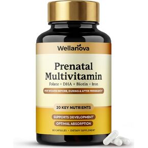 Prenatals Multivitamin for Women – with Iron – Family Planning & Pregnancy Prenatal Vitamins with DHA, Folate & Gentle Chelated Minerals – 60 Capsules in Saudi Arabia