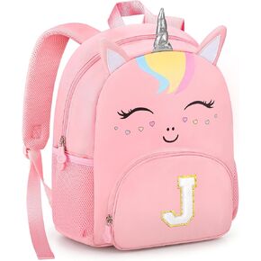 Personalized Initial Toddler Backpack for Girls Preschool Kindergarten Backpack Cute Kids Backpacks for Girls Kids Daughter Granddaughter,Birthday Gifts for back to School,Day Trips (Pink(Age 2-6), A) in Saudi Arabia