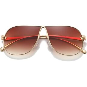 Freckles Mark Retro 70s Aviator Sunglasses for Women Men Trendy 2026 Oversized Vintage Metal Square Aviators Sun Glasses in Saudi Arabia