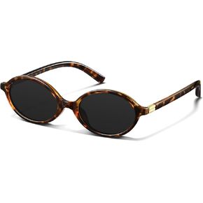 Retro Oval Sunglasses for Women Chic Cat Eye 90s Sunnies Lightweight Y2K Vintage Designer Sun Glasses in Kuwait