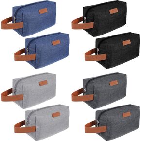 8 Pcs Groomsmen Gift Bags Toiletry Bag for Men Hanging Travel Toiletry Bag Water Resistant Shaving Portable Storage Christmas Gifts in Saudi Arabia