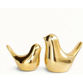 MAOBUYOU Small Birds Statues Gold Home Decor, Modern Style Figurine, Decorative Ornaments for Living Room, Bedroom, Office Desktop, Cabinets in Saudi Arabia