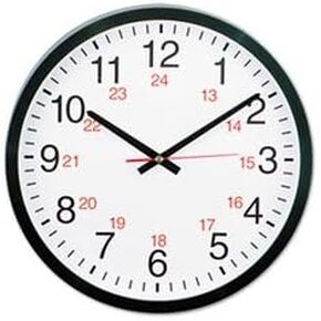 24-Hour Round Wall Clock in Saudi Arabia