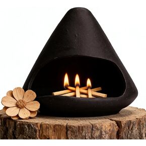 Ceramic Palo Chimney Santo Burner, Handcrafted Mini Incense Chiminea Sticks Holder for Meditation Zen Decor in Saudi Arabia