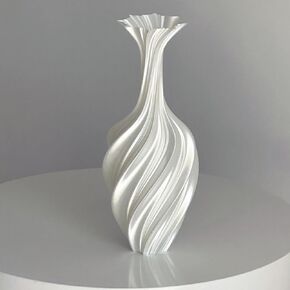 Ouliget Silk-Like Elegant Vase,Twisted Minimalist Flower Arrangement Holders,Nordic Style 3D Printed Vases,Coffee Table & Shelf Office Decor in Saudi Arabia