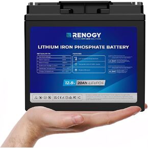 Renogy 2PCS 12V 300Ah LiFePO4 Lithium Battery Mini Size, 200A BMS with Low-Temperature Cut-Off, Deep Cycle Remote Monitoring, for RV, Cabin, Marine, 600ah LiFePO4 Lithium Battery - Core Series in Saudi Arabia