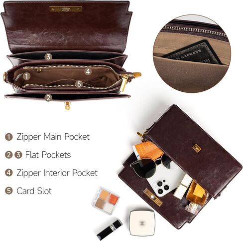 Joryin Shoulder Bag Flap Crossbody Bag for Women Small Purses Clutch Handbag Underarm Bag Tote Bag in Saudi Arabia