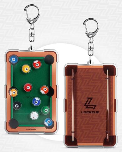 Billiard Shape Acrylic Fidget Keychain for Billiards Lovers, Cute Key Ring for Bag/Keys Decoration, LBE111 in Saudi Arabia