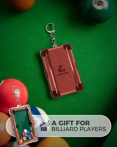 Billiard Shape Acrylic Fidget Keychain for Billiards Lovers, Cute Key Ring for Bag/Keys Decoration, LBE111 in Saudi Arabia