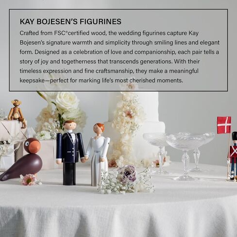 Kay Bojesen Groom Figurine | Painted FSC Beech Wood | 4.75 in in Saudi Arabia