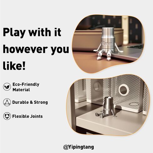 Yipintang 2 Packs 2-Inch Mini Socket Buddy – 10mm Hex-Style Inspired Desk Figurine | Transformable Bullet Toy with Dangling Legs | Non-Functional Novelty Gift for Men & DIY Fans (2 Inches) in Saudi Arabia