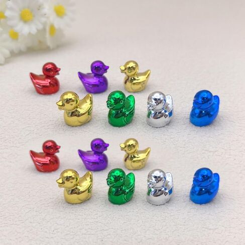 20 PCS 3D Printed Resin Mini Duck Figurine Assorted Colors Handcrafted Decor for Home Office Desk Shelf Display in Kuwait