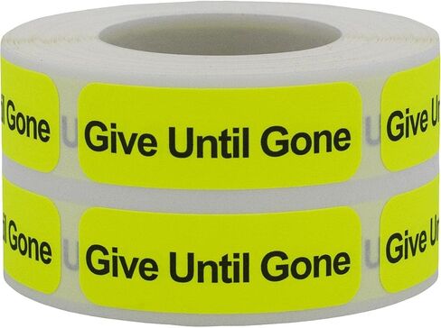 ملصقات للرعاية الصحية الطبية من Give until Gone، مقاس 0.5 × 1.5 بوصة، 500 ملصق على لفة in Kuwait