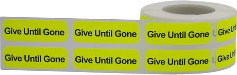 ملصقات للرعاية الصحية الطبية من Give until Gone، مقاس 0.5 × 1.5 بوصة، 500 ملصق على لفة in Kuwait