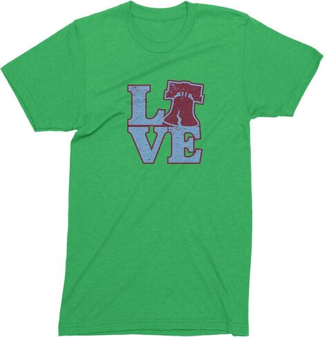 Love Philly Liberty Bell Mens T-Shirt, Soft Cotton, Graphic Tee in Saudi Arabia