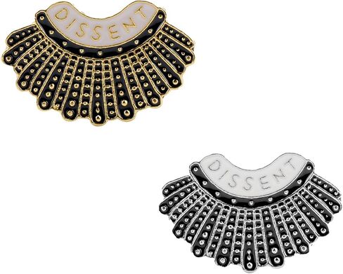 2PCS Dissent Pin,Ruth Bader Ginsburg Feminist Pins,RBG I Dissent Ruth Human Social Juctice Vote Buttons Gifts Accessories in Saudi Arabia