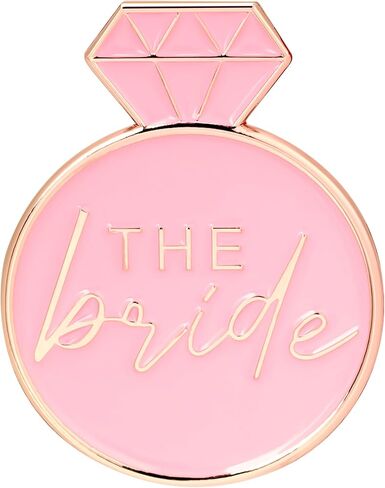 Bride Brooch Pin, Wedding Pins for Bride, Bridal Enamel Lapel Pins, Pink Enamel Brides Hen Party Badge, Bachelor Night Party Decorations, Bridal Shower Partys Gifts, Brides to Be Gifts in Saudi Arabia
