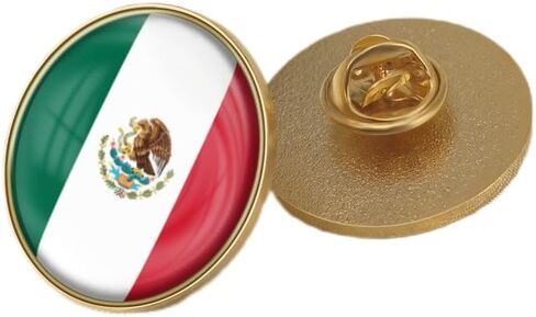 Mexico flag resin lapel pin Mexican badge brooch in Saudi Arabia