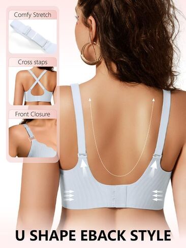 COCOMARTS Jelly Bras for Women No Underwire Scalloped Push Up Wireless Bralettes Seamless Soft Comfort Everyday Tshirt Bra in Kuwait