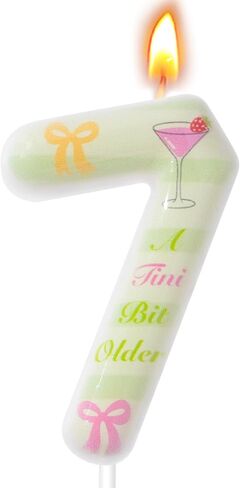A Tini Bit Older Birthday Candles, A Tini Bit Older Party Decoration Supplies, Birthday Number Candles for Cake Topper (Green, Number 21) in Saudi Arabia