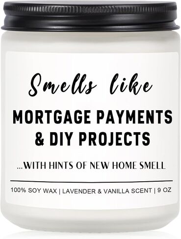 Funny House Warming Gifts New Home Housewarming Gifts New Home Gift Ideas for Women Men Couple First Apartment Essentials Homeowner Decor Closing Gift - Lavender Scented Candle 9 oz (Homes 2) in Saudi Arabia