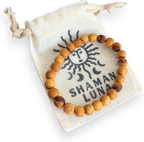 Handmade Palo Santo Bracelet, Unisex | Peru, Aromatherapy, Negative Energy Protection in Kuwait
