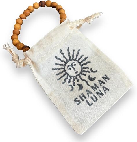 Handmade Palo Santo Bracelet, Unisex | Peru, Aromatherapy, Negative Energy Protection in Kuwait