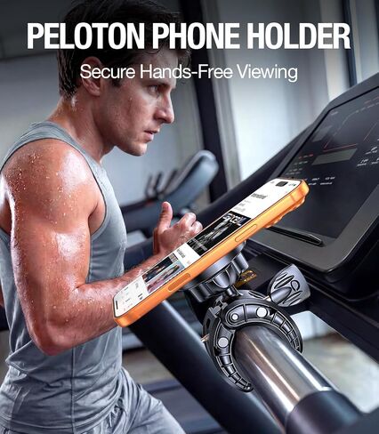 CoolPow Gym Magnetic حامل الهاتف MATTE FOR MAGSAFE 【مغناطيسات قوية】 Climpler حامل الهاتف القابل للتعديل ، مع معدات الصالة الرياضية ، عربة ، عربة التسوق ، جهاز المشي لجهاز iPhone 16 Pro Max 15 14 Plus in Kuwait