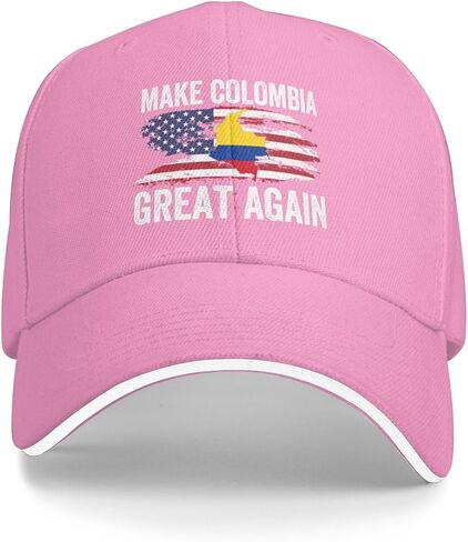 Make Colombia Great Again Hat Colombia Flag Trucker Cap for Men Women Black in Saudi Arabia