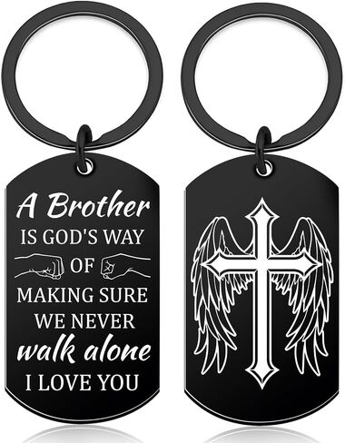 Brother Gifts from Brother Christian Keychain Christian Gifts for Brothers Brother Gifts from Sister Birthday Gifts for Brothers Fathers Day Easter Gifts for Brothers Adult in Saudi Arabia