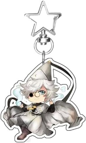سلاسل المفاتيح الأكريليكية من Witch Hat Atelier Chibi - Coco وAgott وTetia وRicheh وQifrey - إكسسوارات ساحرة لحلقات مفاتيح الرسوم المتحركة اللطيفة in Kuwait